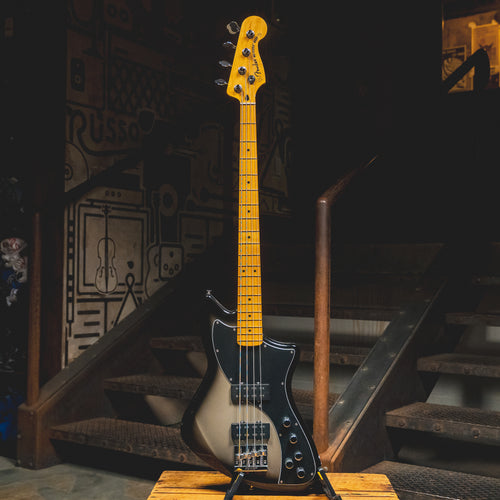2022 Fender Meteora Bass Guitar, Darkglass Preamp, Silverburst w/OGB - Used