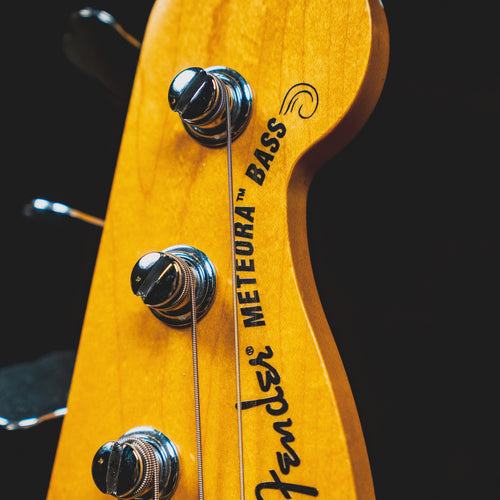 2022 Fender Meteora Bass Guitar, Darkglass Preamp, Silverburst w/OGB - Used