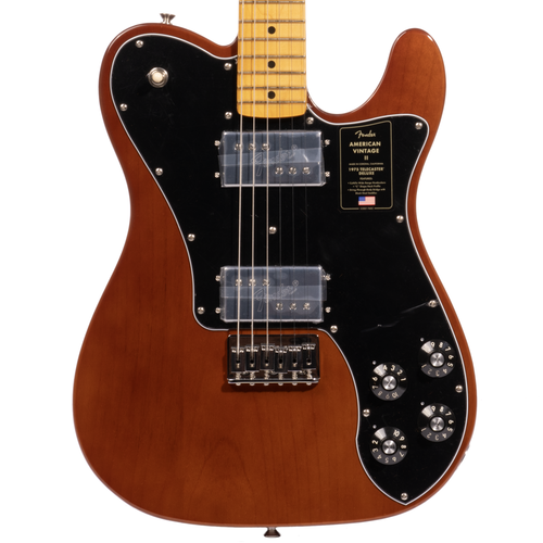 Fender American Vintage II 1975 Telecaster Deluxe Electric Guitar, Maple, Mocha