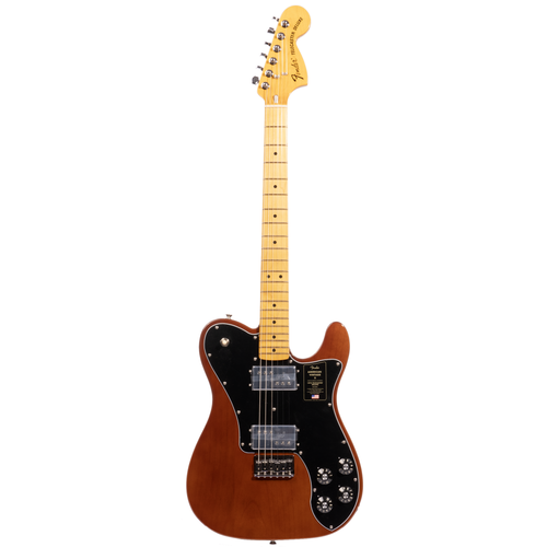 Fender American Vintage II 1975 Telecaster Deluxe Electric Guitar, Maple, Mocha