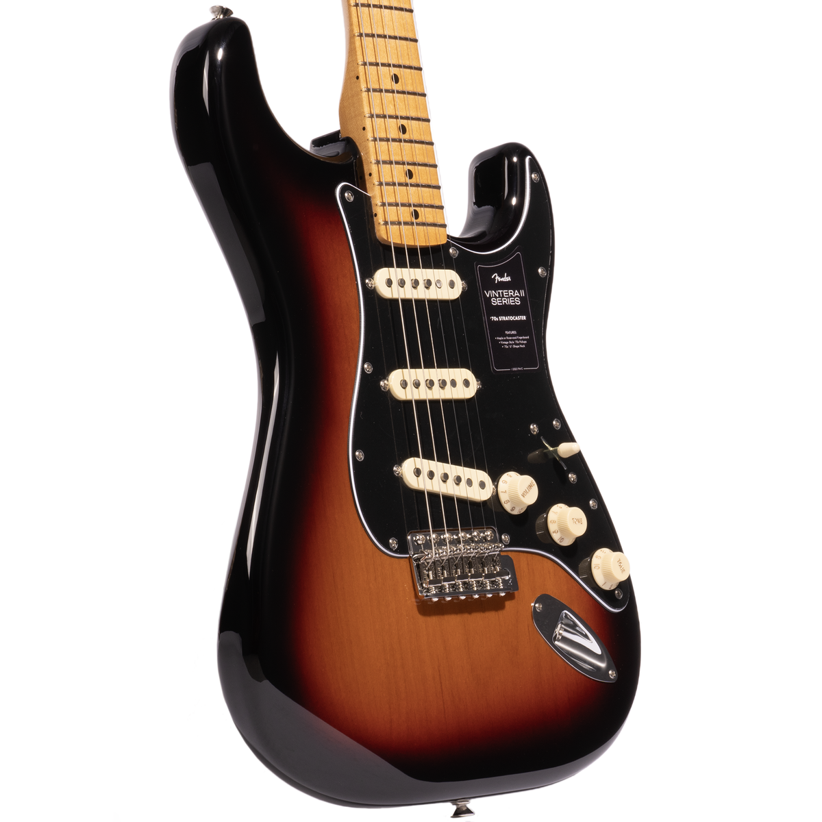 Fender Vintera II ‘70s Stratocaster Electric Guitar, Maple Fingerboard, 3-Color Sunburst