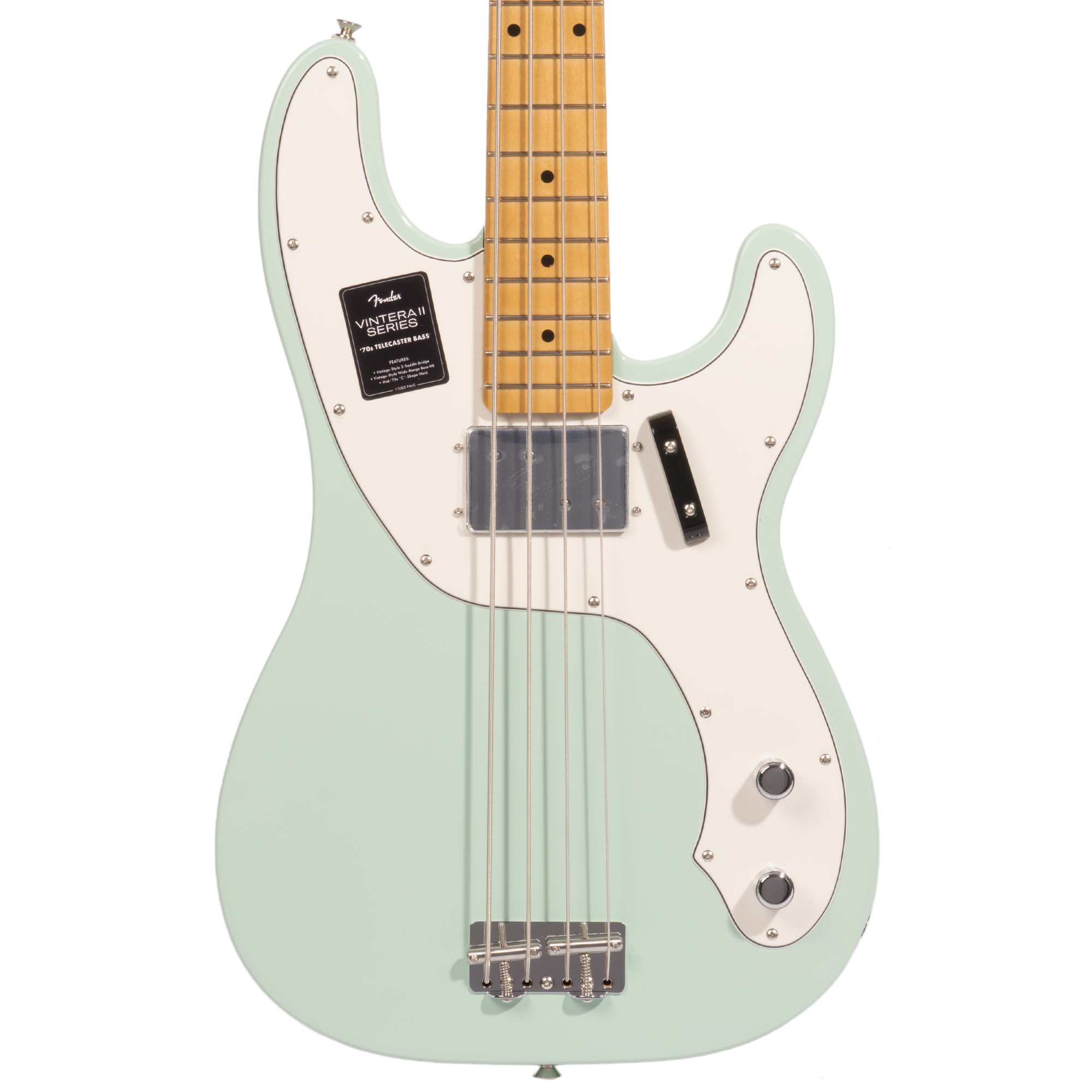 Fender Vintera II '70s Telecaster Bass Guitar, Maple Fingerboard, Surf