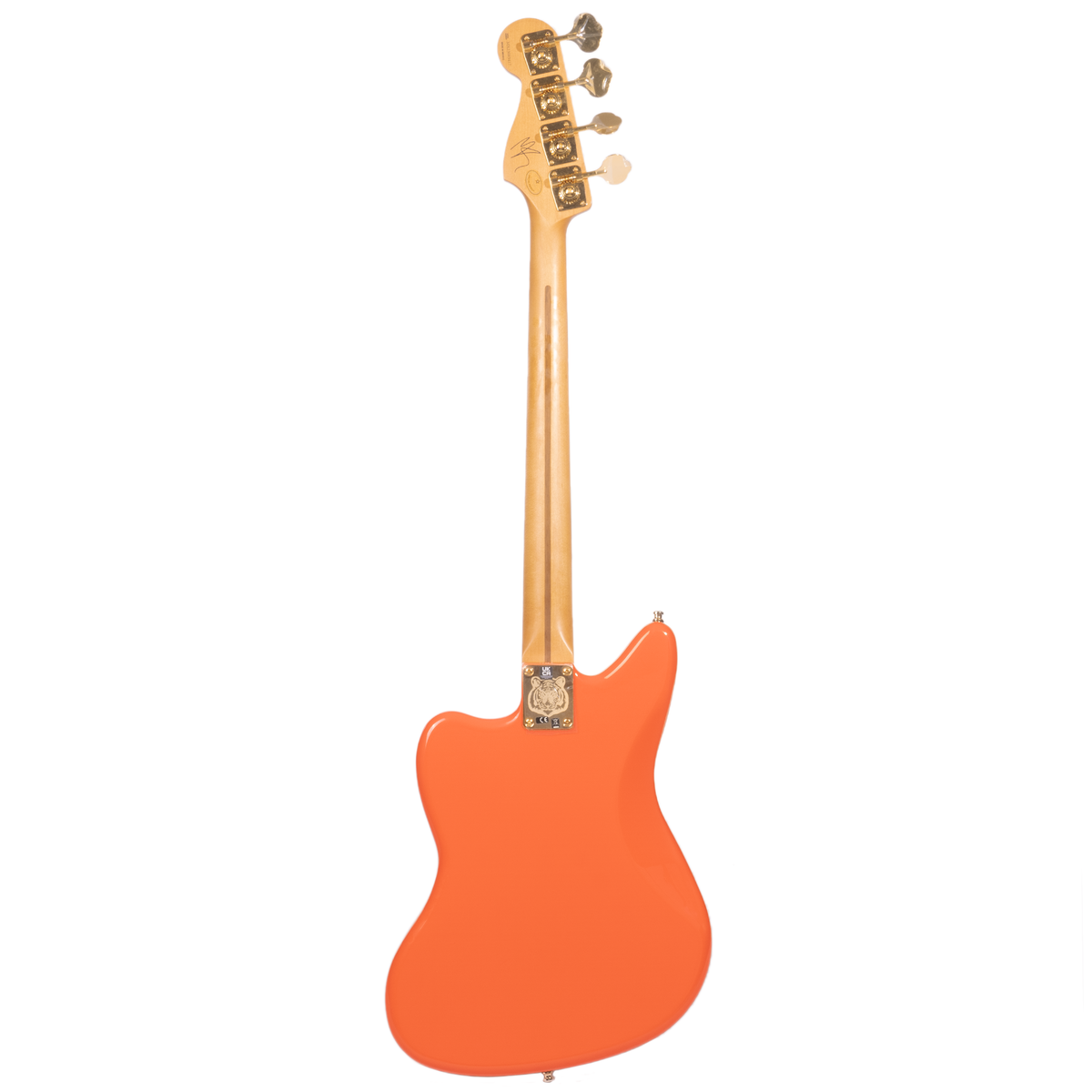 Fender Limited Edition Mike Kerr Jaguar Bass Guitar, Tiger's Blood Orange