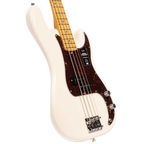 Fender American Professional II Precision Bass Guitar, Maple Fingerboard, Olympic White