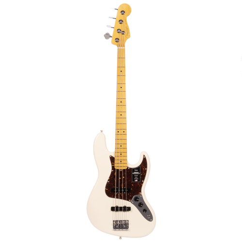 Fender American Professional II Jazz Bass Guitar, Maple Fingerboard, Olympic White