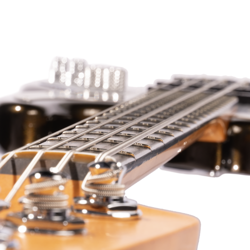 Fender American Ultra II Jazz Bass Guitar, Ebony Fingerboard, Texas Tea