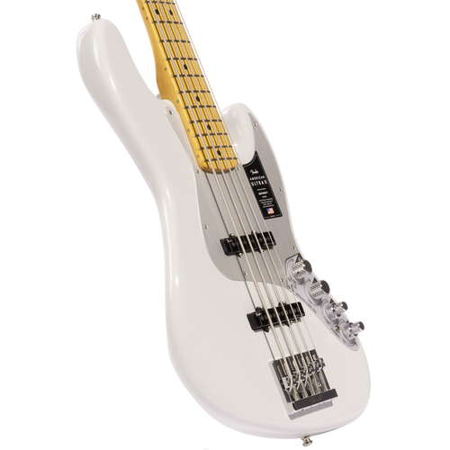 Fender American Ultra II Jazz Bass V Guitar, Maple Fingerboard, Avalanche