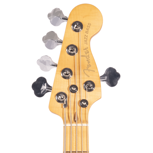 Fender American Ultra II Jazz Bass V Guitar, Maple Fingerboard, Avalanche