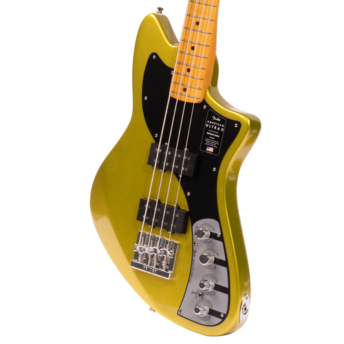 Fender American Ultra II Meteora Bass Guitar, Maple Fingerboard, Solar Flare