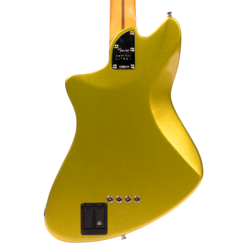 Fender American Ultra II Meteora Bass Guitar, Maple Fingerboard, Solar Flare