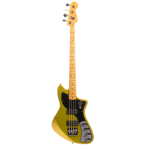 Fender American Ultra II Meteora Bass Guitar, Maple Fingerboard, Solar Flare