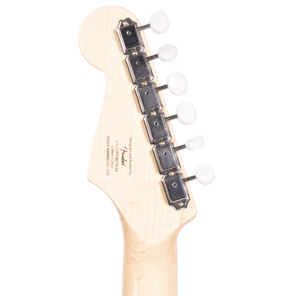 Squier Limited Edition Hello Kitty Stratocaster Electric Guitar, Maple Fingerboard, Pink