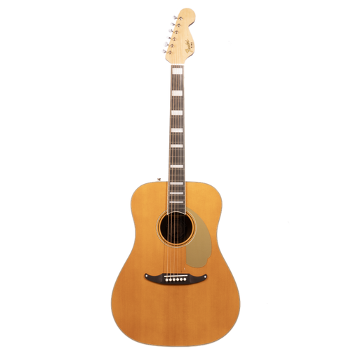 Fender King Vintage Acoustic-Electric Guitar, Aged Natural w/ Case