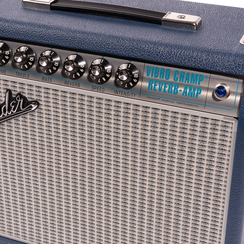 Fender '68 Custom Vibro Champ Reverb 1x10 Combo Amplifier, Navy