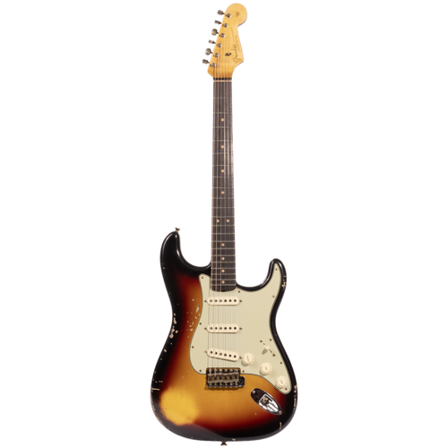 Fender Custom Shop '64 L-Series Stratocaster Heavy Relic, Aged Bleached 3-tone Sunburst