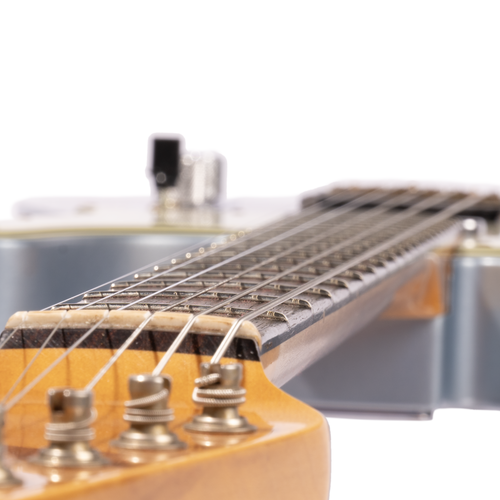 Fender Custom Shop '63 Telecaster Relic Electric Guitar, Aged Blue Ice Metallic