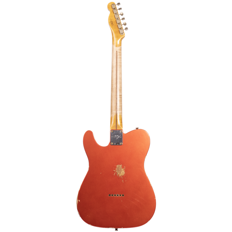 Fender Custom Shop '53 Telecaster Relic Electric Guitar, Maple Fingerboard, Aged Melon Candy