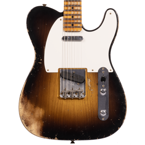 Fender Custom Shop Limited Edition '54 Telecaster Heavy Relic Electric Guitar, Wide-Fade 2-Color Sunburst