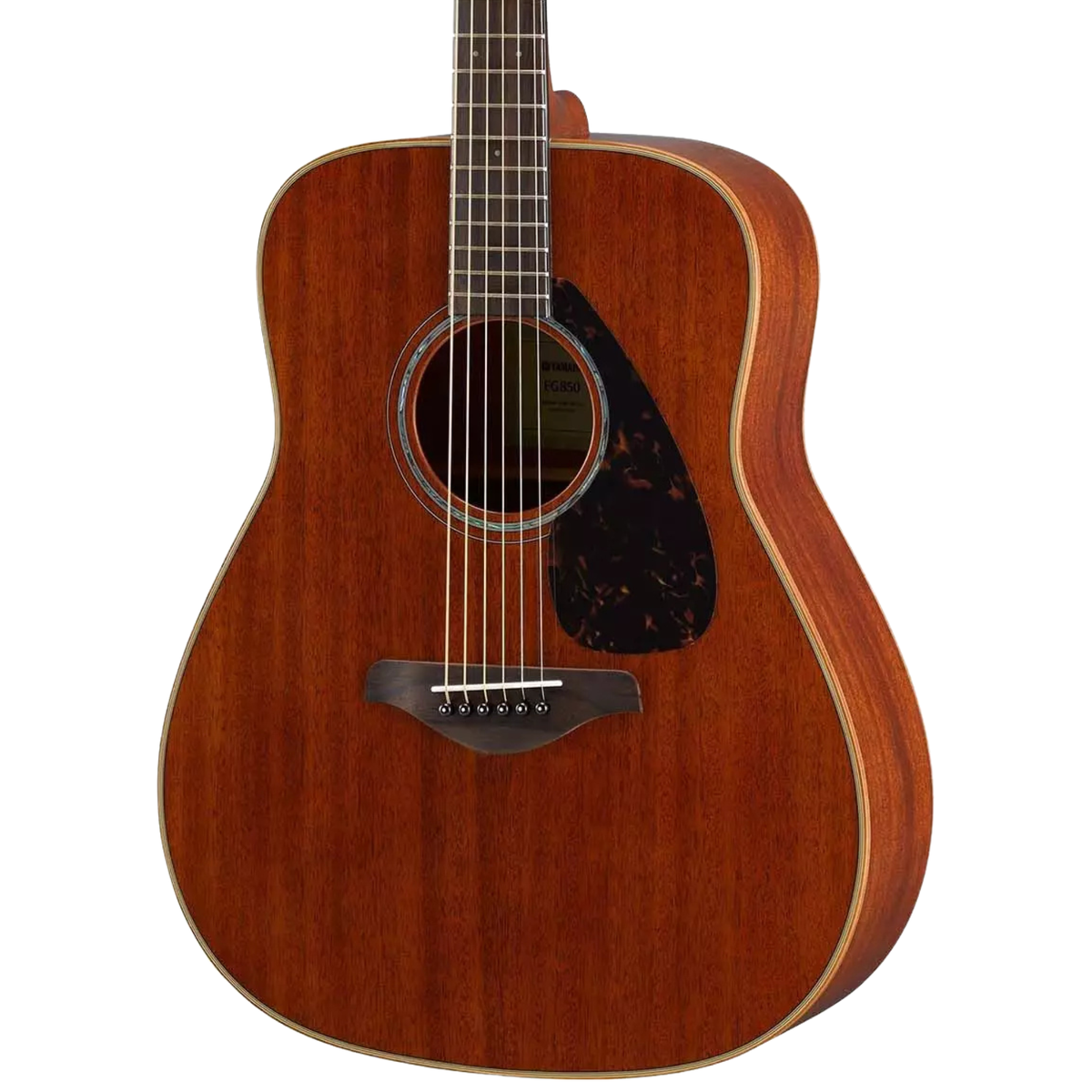 Yamaha FG850 Acoustic Guitar, Solid Mahogany Top, Natural