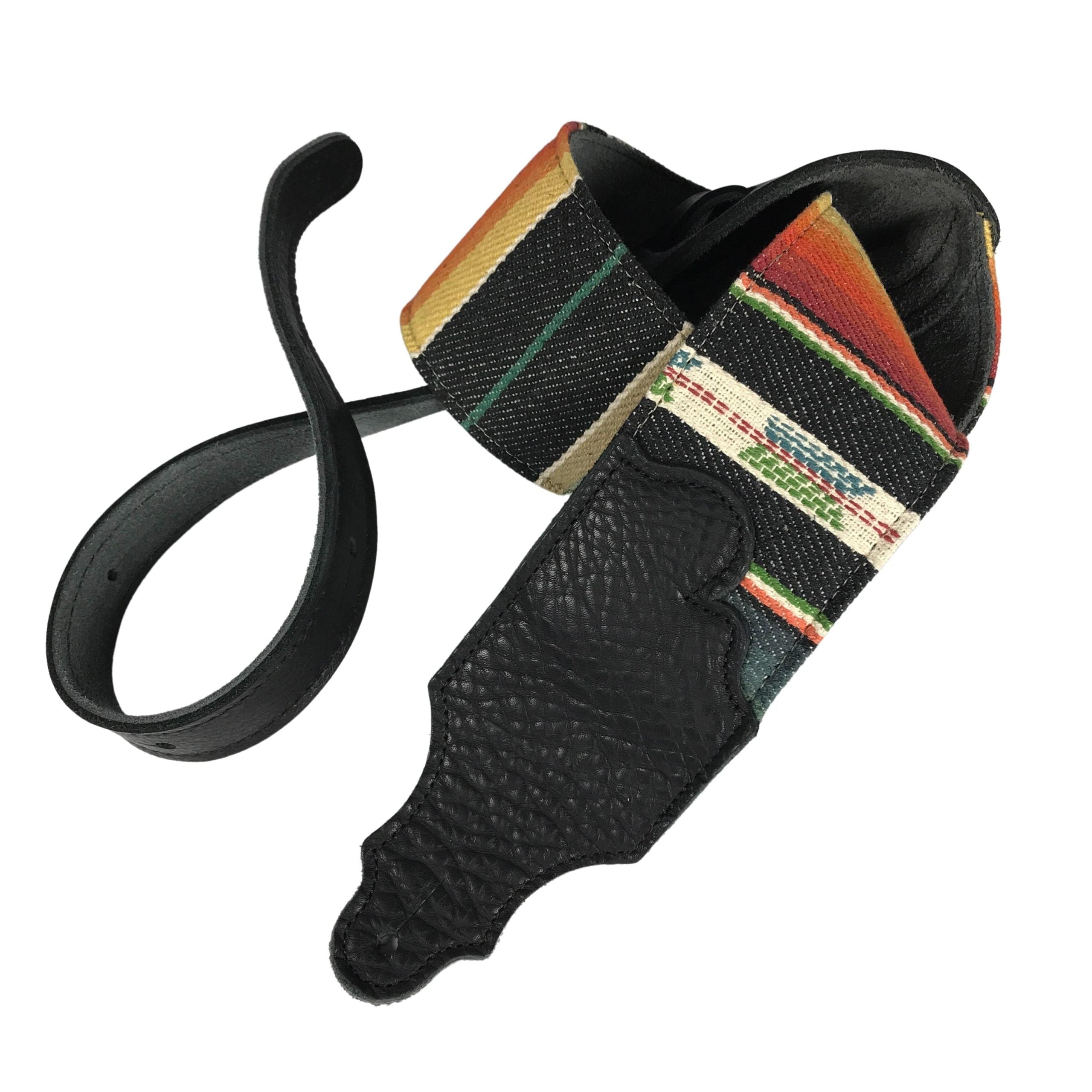 Franklin Strap 3 Saddle Blanket Guitar Strap Black Regular