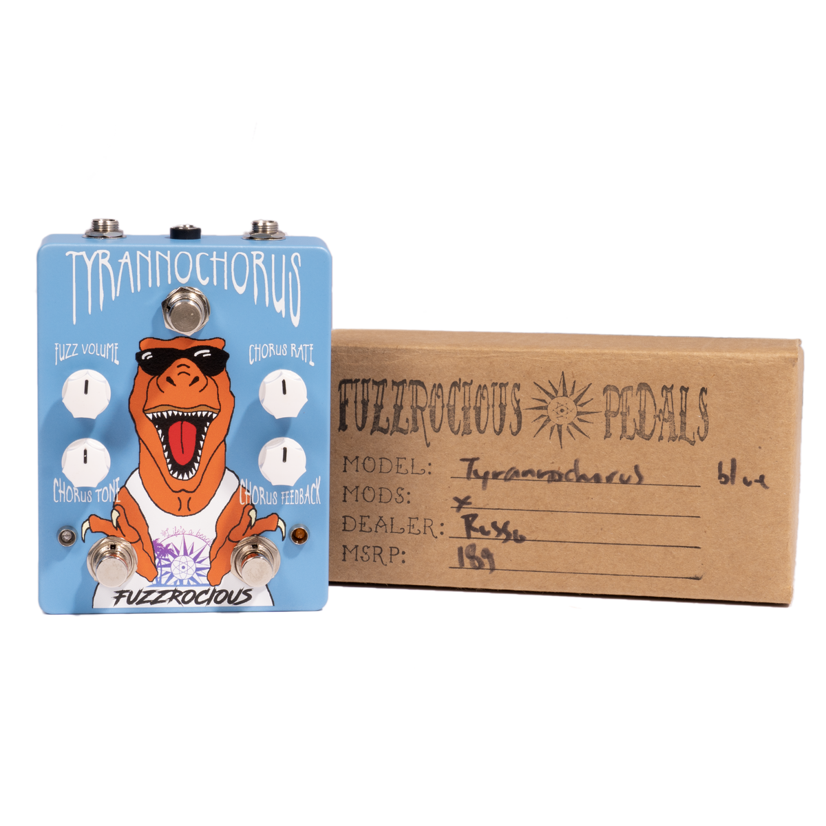 Fuzzrocious Tyrannochorus Chorus/Fuzz Effect Pedal