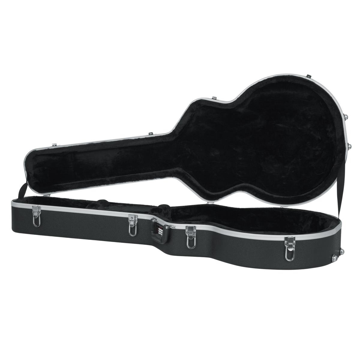 Gator Cases Deluxe ABS Molded Case for Semi Hollow Guitar, Black