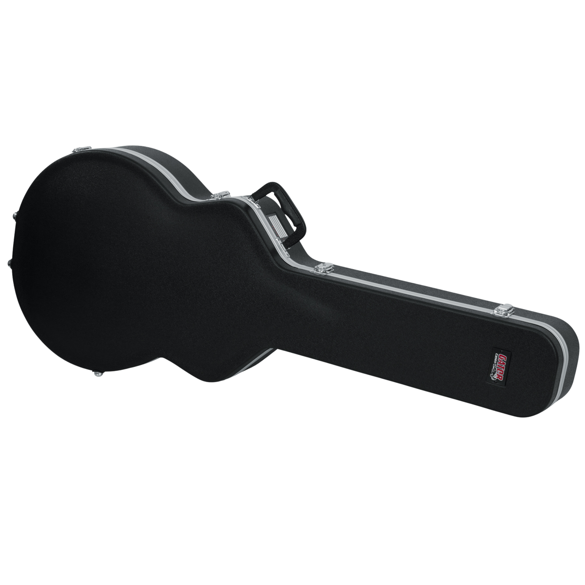 Gator Cases Deluxe ABS Molded Case for Semi Hollow Guitar, Black