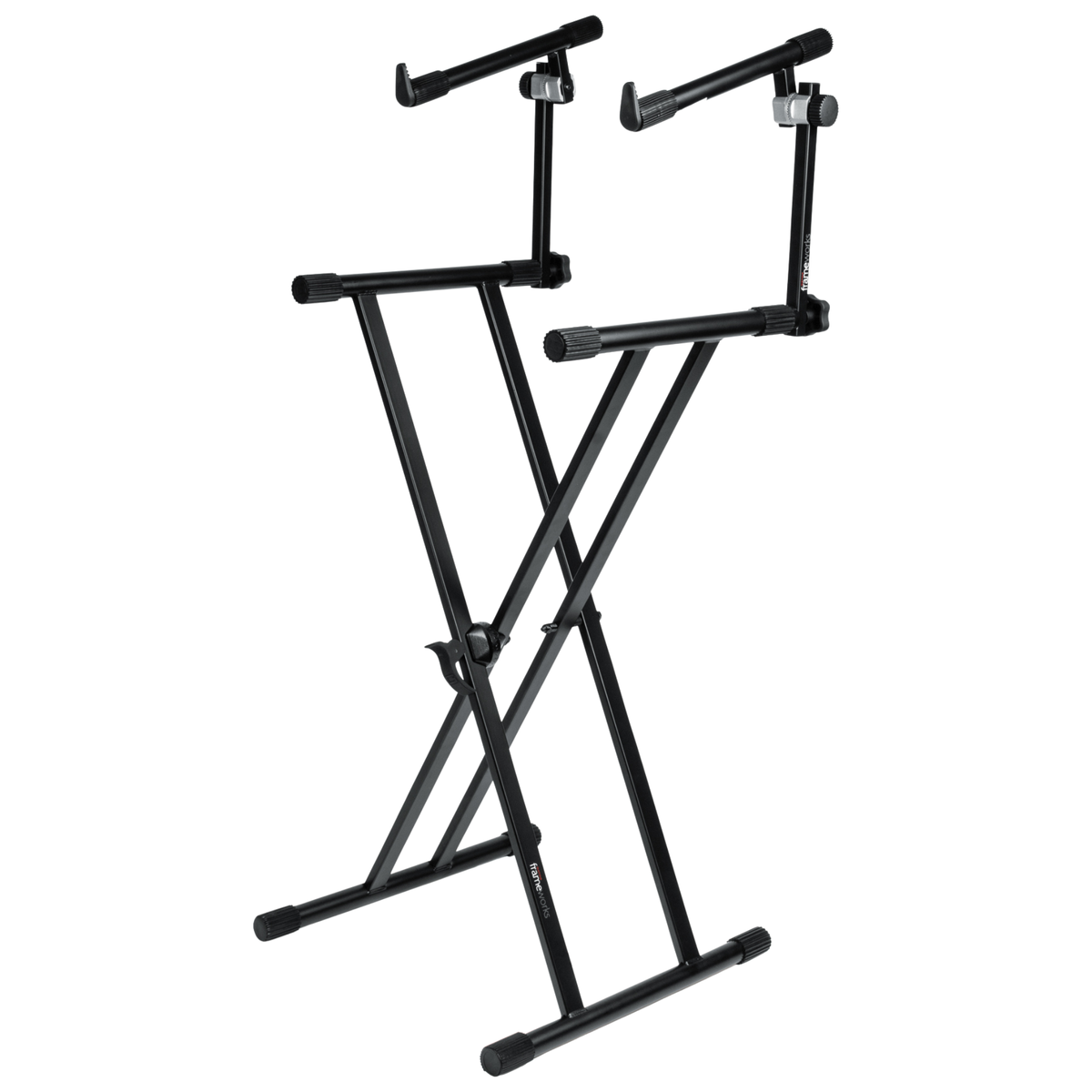 Gator Frameworks Deluxe 2 Tier X-Style Keyboard Stand, Black
