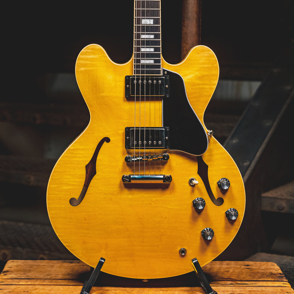 2021 Gibson ES-335 Figured Semi-Hollow Electric Guitar, Natural w/OHSC - Used