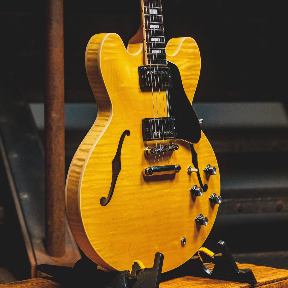2021 Gibson ES-335 Figured Semi-Hollow Electric Guitar, Natural w/OHSC - Used
