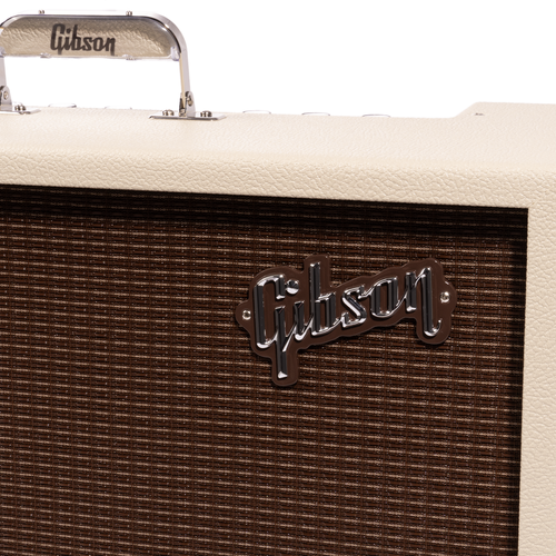 Gibson Dual Falcon 2x10 Guitar Combo Tube Amplifier, Cream Bronco Vinyl/Oxblood Grill