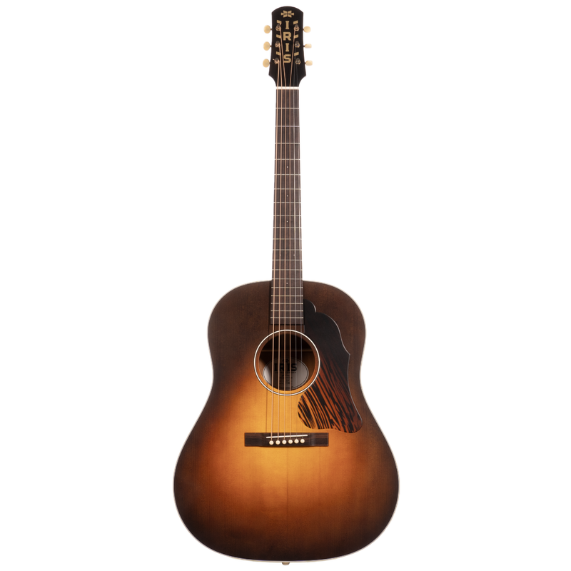 Iris Guitar Company DF Model Acoustic Guitar, Adirondack Spruce Top, Burst