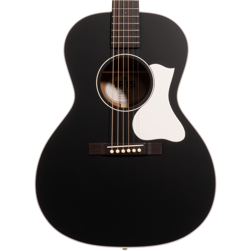 Iris Guitar Company MS-00 Acoustic Guitar, Sitka Spruce/Mahogany, Black, w/Hard Case