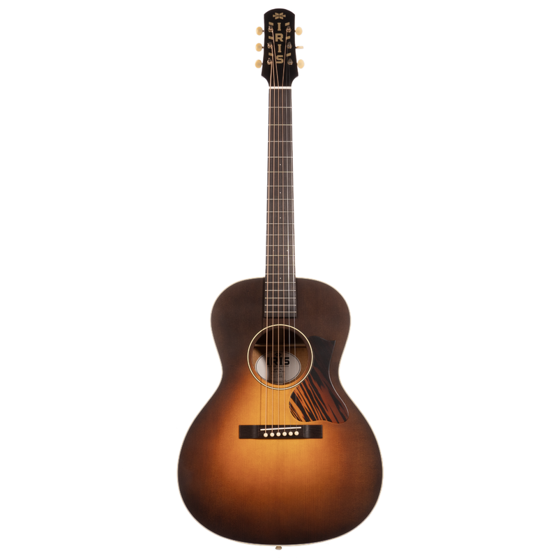 Iris Guitar Company MS-00 Model Acoustic Guitar, Adirondack Spruce Top, Burst