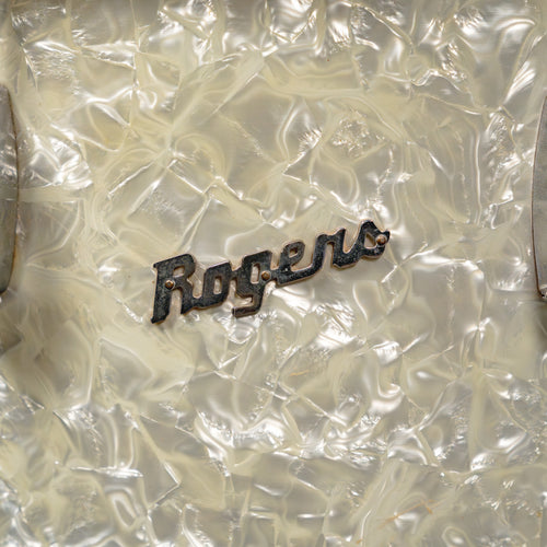 ‘50s WFL Drum Set, White Marine Pearl w/ Rogers Holiday Floor Tom and Hardware - Used