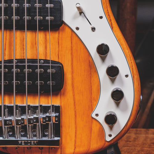 2014 Fender Dimension V 5-String Bass Guitar, Natural w/ OHSC - Used