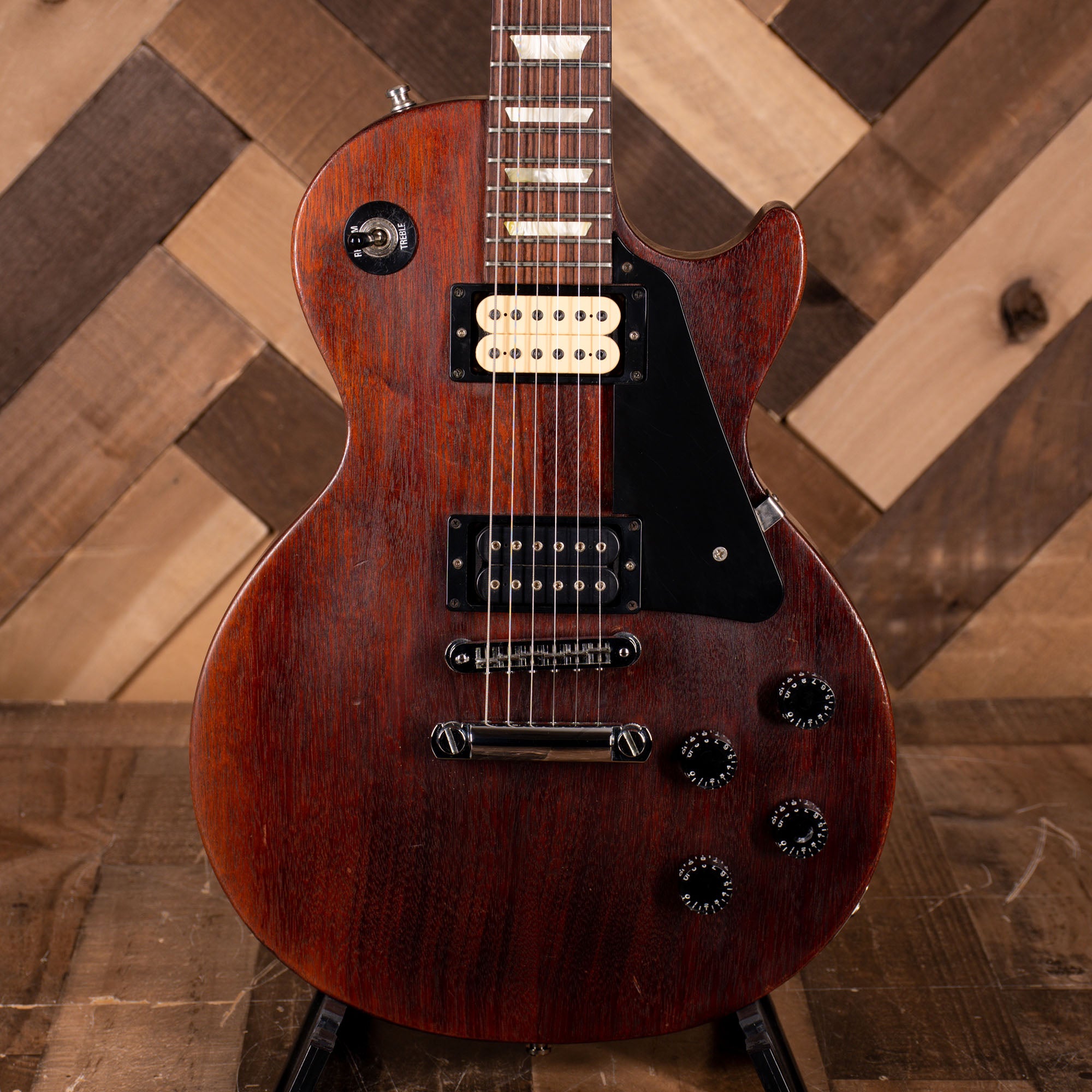 2005 Gibson Les Paul Studio Electric Guitar, Faded Worn Brown With Gig
