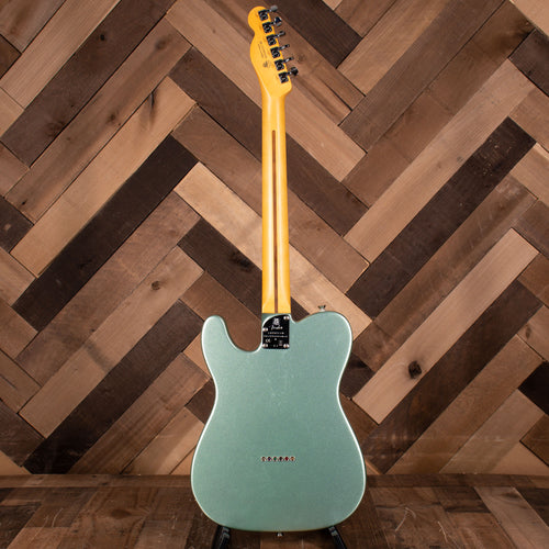 2021 Fender American Professional II Telecaster Electric Guitar, Mystic Surf Green with OHSC - Used
