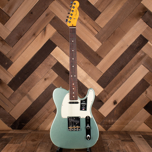 2021 Fender American Professional II Telecaster Electric Guitar, Mystic Surf Green with OHSC - Used