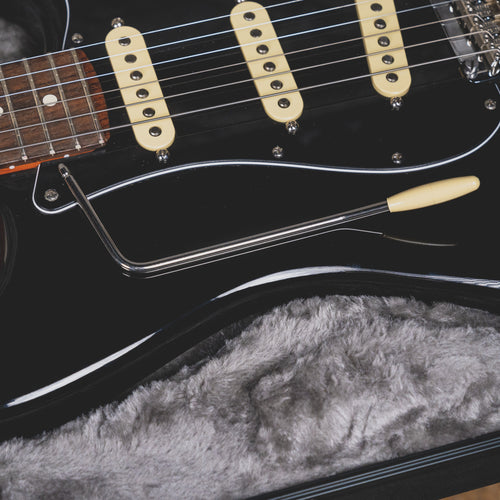 2021 Fender Mod Shop Stratocaster American Pro II Style Mahogany Neck Black Electric Guitar, OHSC - Used