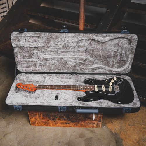 2021 Fender Mod Shop Stratocaster American Pro II Style Mahogany Neck Black Electric Guitar, OHSC - Used
