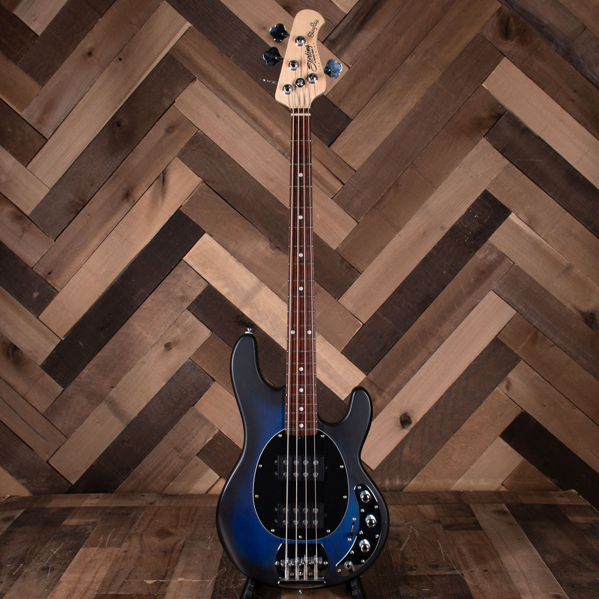 Music Man Sub Series Bass Guitar HH. Pacific Blue Burst With Bag - Used