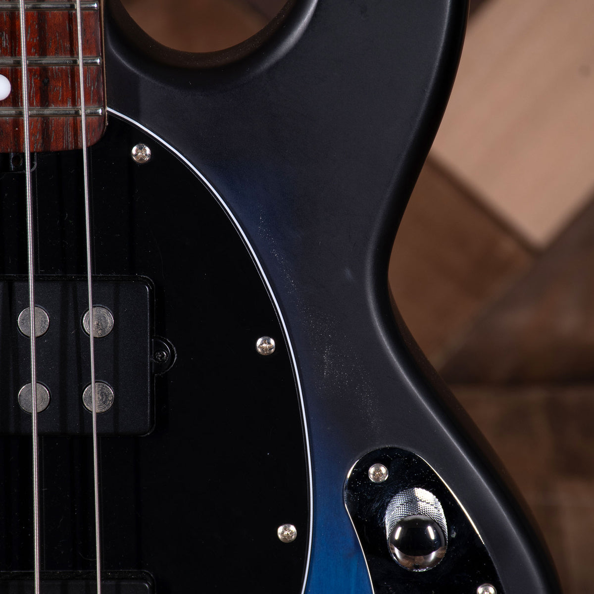 Music Man Sub Series Bass Guitar HH. Pacific Blue Burst With Bag - Used