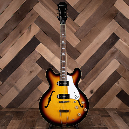 2022 Epiphone Casino Electric Guitar, Sunburst with HSC - Used