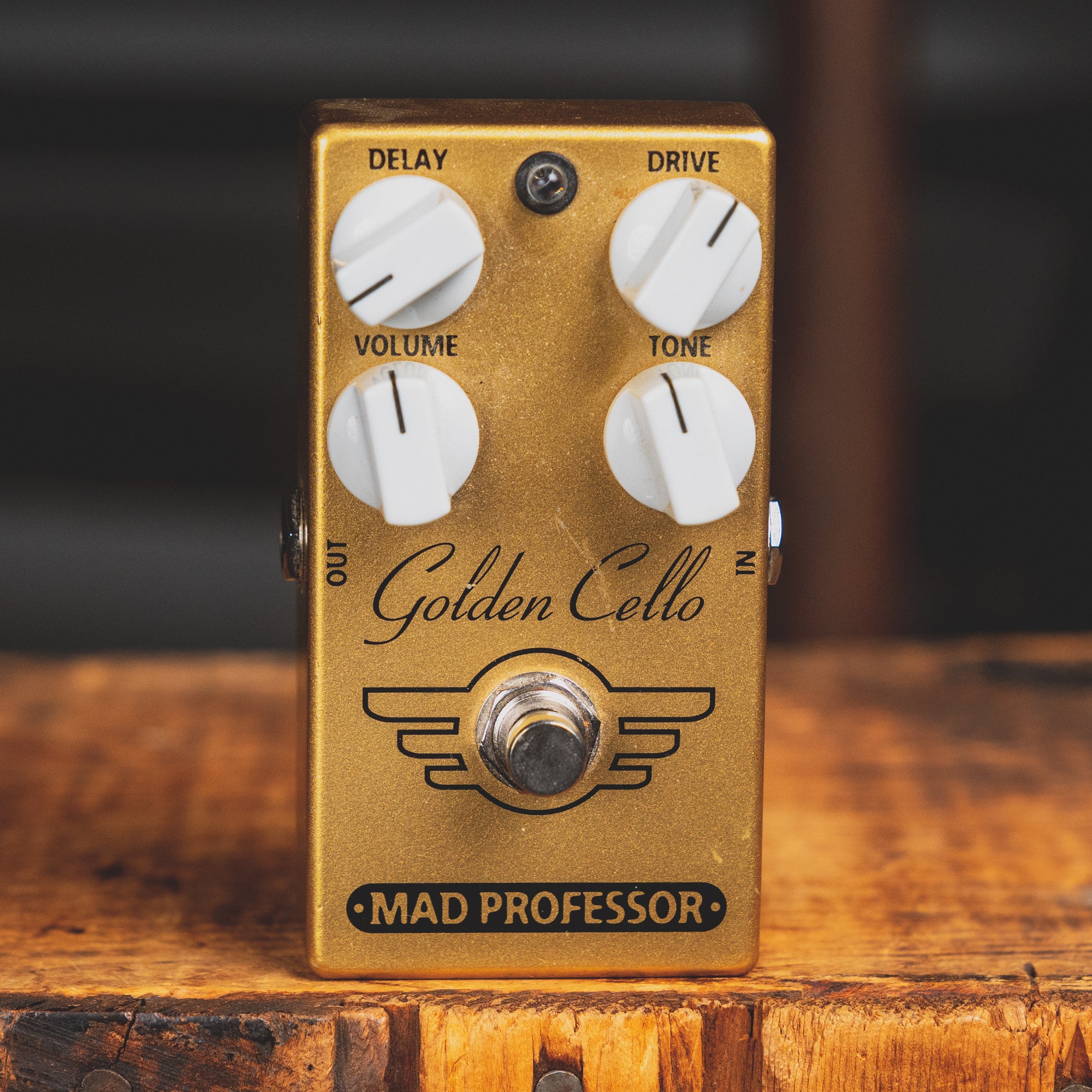 golden cello guitar pedal Mad Professor Golden Cello Overdrive/Tape Echo Effect Pedal w/ Box