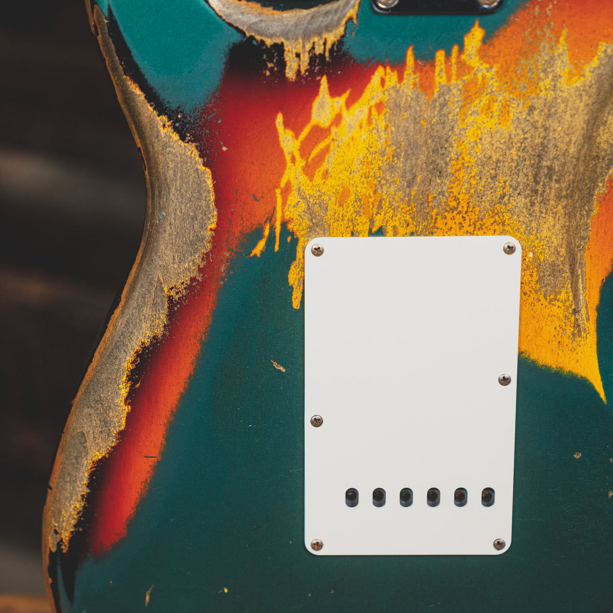 2018 Fender Custom Shop '61 Stratocaster Heavy Relic Sherwood Green Over 3-Tone Sunburst w/ OHSC - Used
