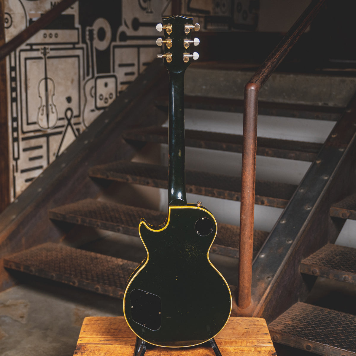 1970 Gibson Les Paul Custom Electric Guitar, Ebony w/ OHSC - Used