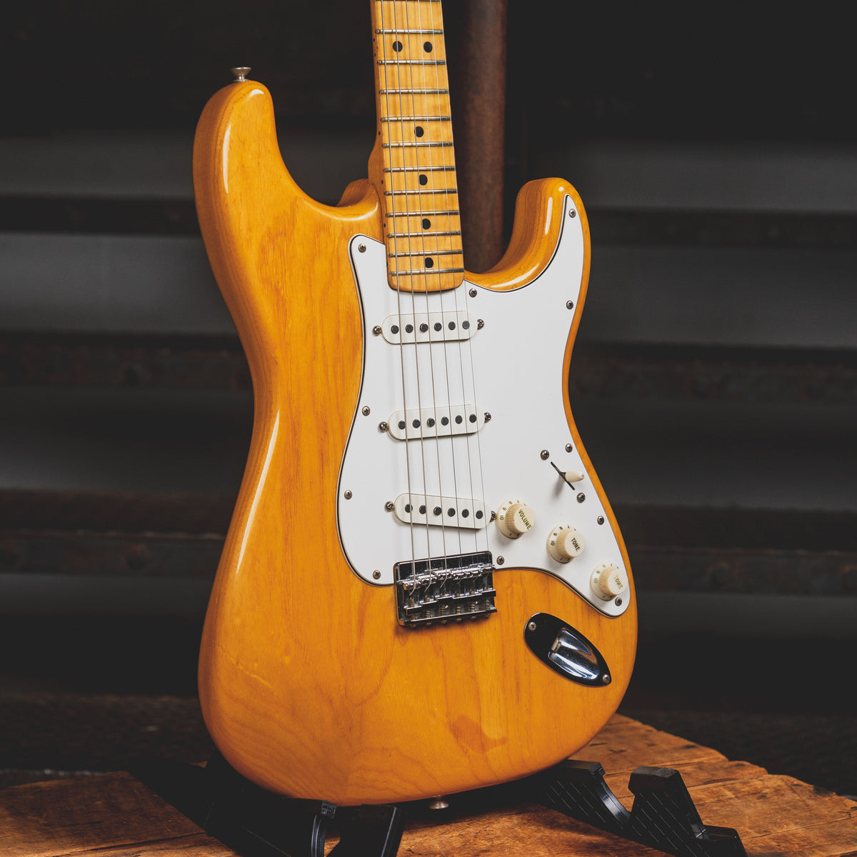 1974 Fender Stratocaster Hardtail Electric Guitar, Natural w/ OHSC