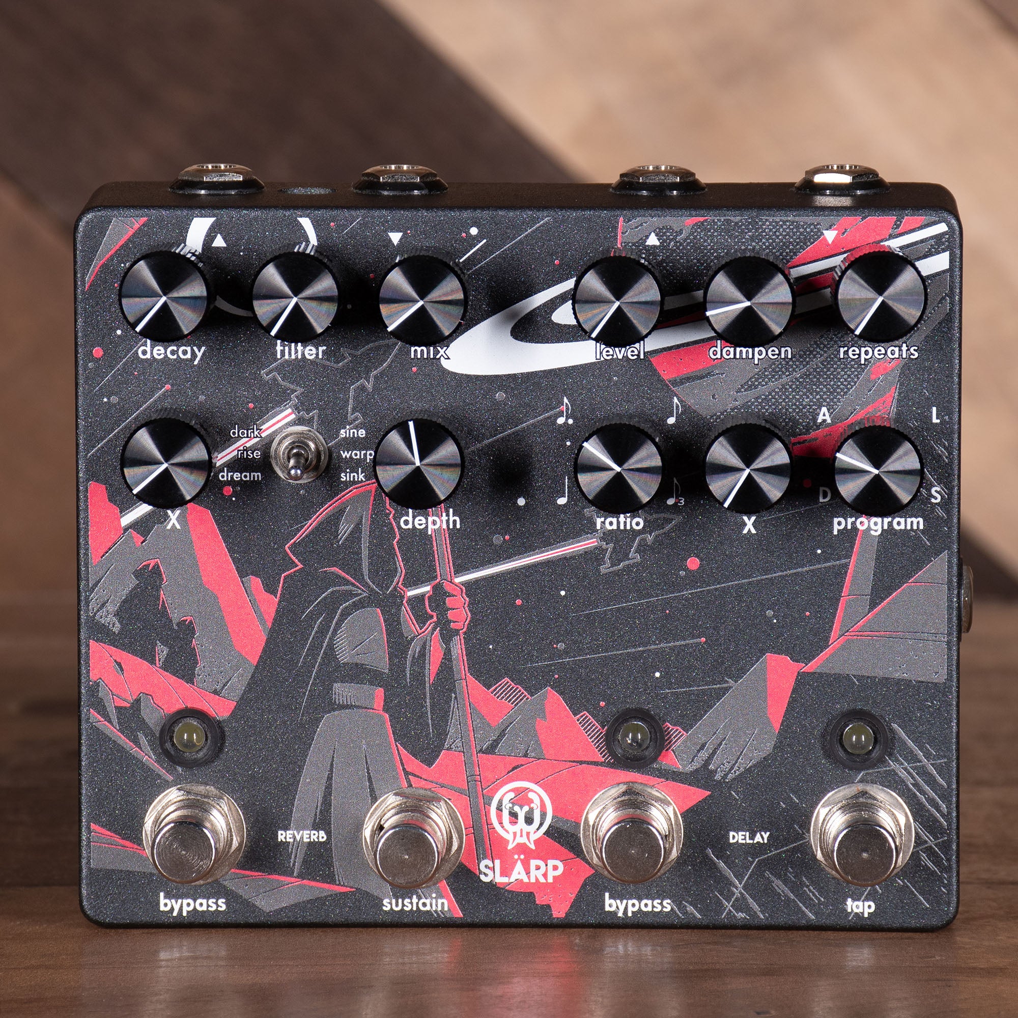 delay reverb combo pedal Walrus Audio Slarp Combo Reverb And Delay Effect Pedal With Original Box