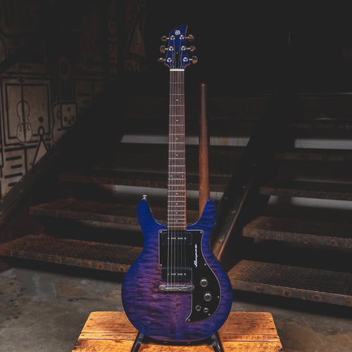Ampeg Amg-1 Electric Guitar, Purple w/HSC - Used
